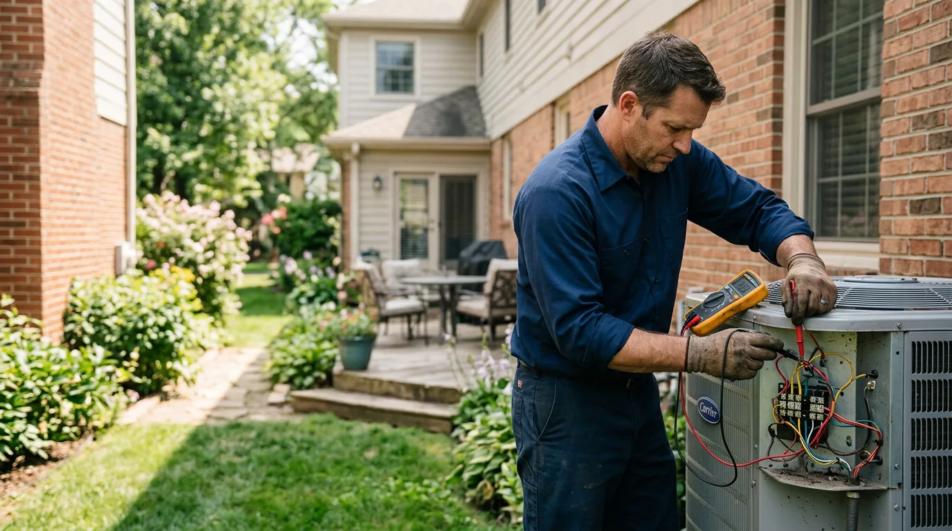 HVAC technician working near Pocahontas, VA